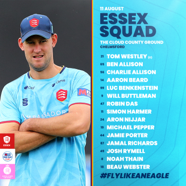 Essex squad Middlesex