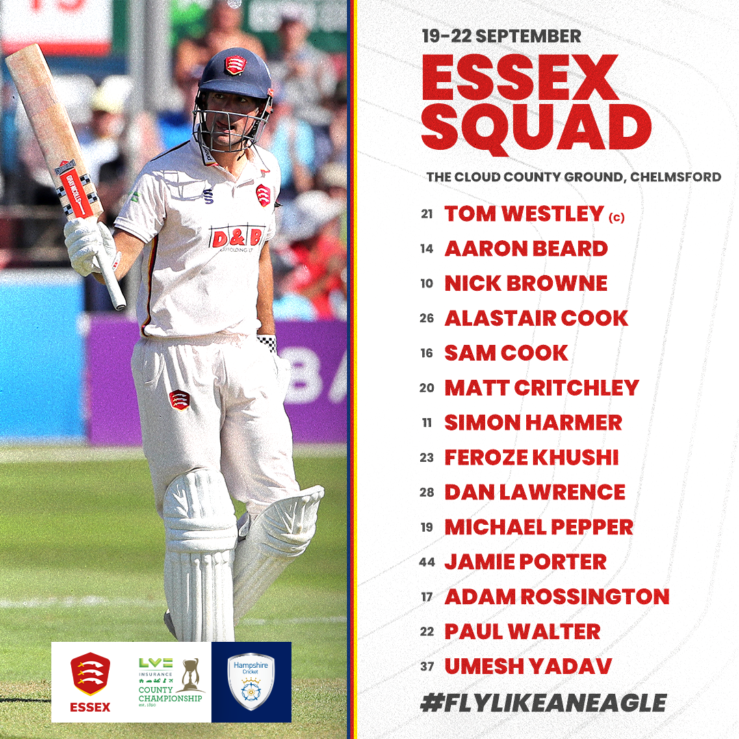 Essex squad Hants