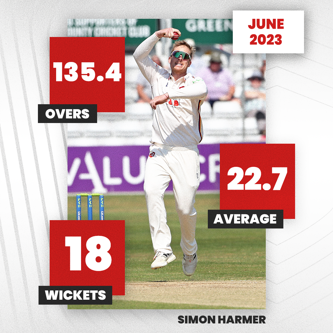 Harmer wickets June