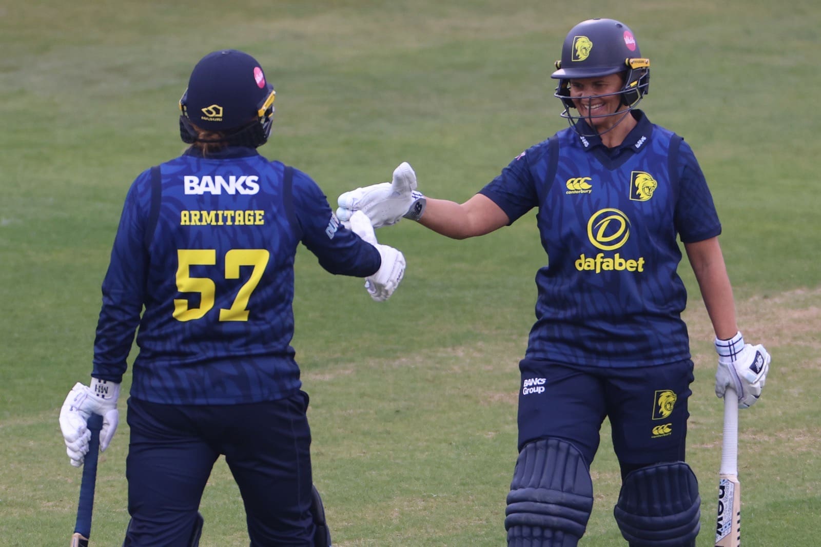 Picture Credit: Durham Cricket - Durham’s second-wicket pair Hollie Armitage and Suzie Bates.